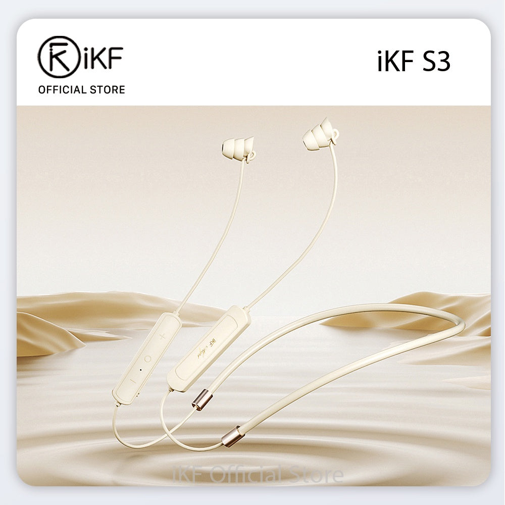 【New】iKF S3 Wireless In ear Noise Cancelling Sleep Aid Earbuds Bluetooth V5.3 Sports Earphones for iOS/Android Sport Workout gym