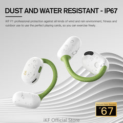 iKF F1 Open Ear True Wireless Earphones Bluetooth OWS Sport ENC Earbuds With Mic IP67 Waterproof HiFi Sound