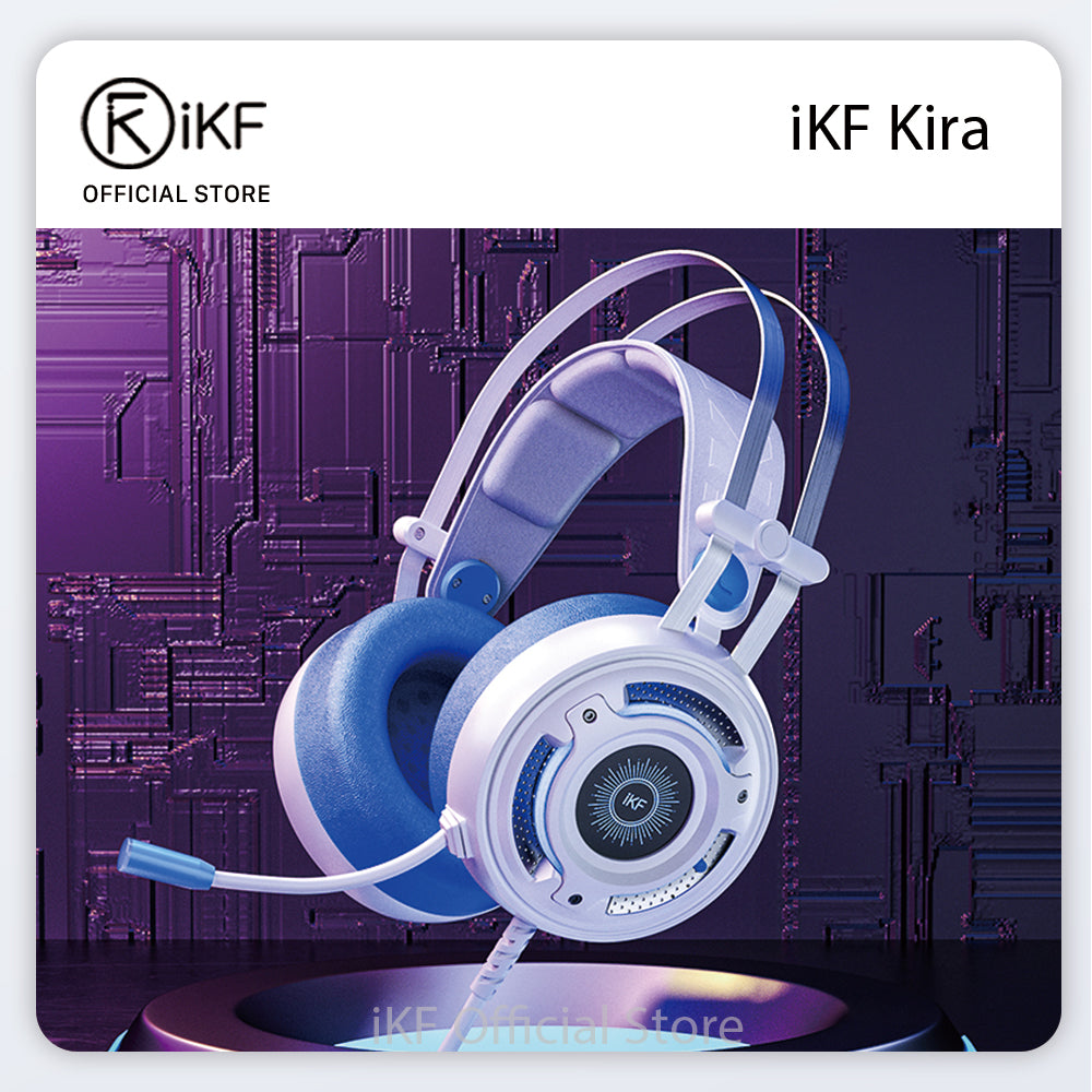 iKF Kira Professional Wired Gaming Headphone USB 7.1 virtual Surround