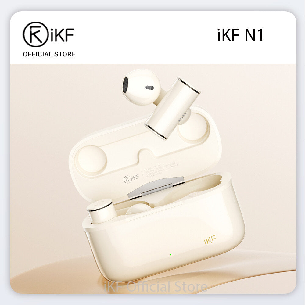 iKF N1-Air Conduction Earphone Ear-clipping Wireless Call Noise Reduction HiFi Sound, 60 Hours Playback Time, Listen To Songs, Sports Earphone,Suitable For Android/iOS