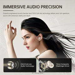iKF Fly Max Wireless Earbuds Active Noise Cancelling Bluetooth Earphones In Ear ENC Built-in Mic IPX4 Waterproof Multi-point Connect