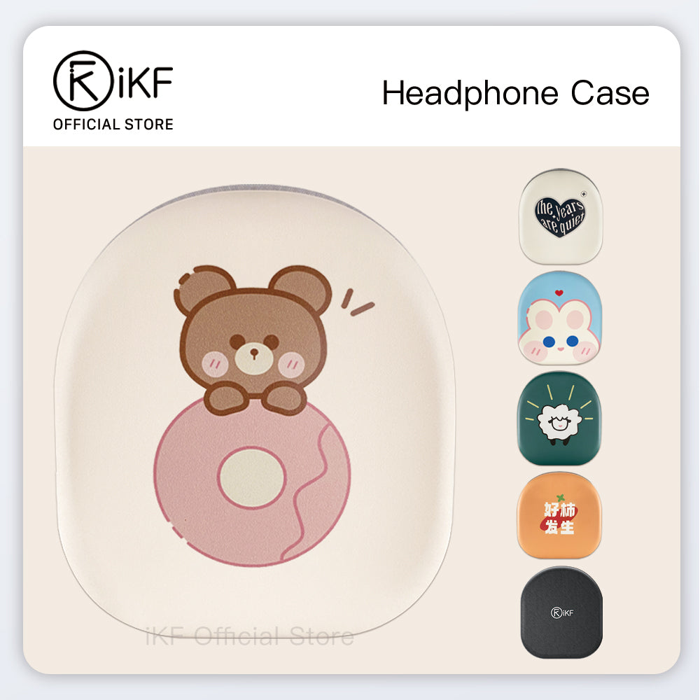 iKF Over-Ear Headphone Case Storage Bag King Universal T1 Waterproof And Anti-Drop Multi-Function Storage Box Data Cable Power Cord Portable Earphone Bag T2 K2 Dust Protection Box