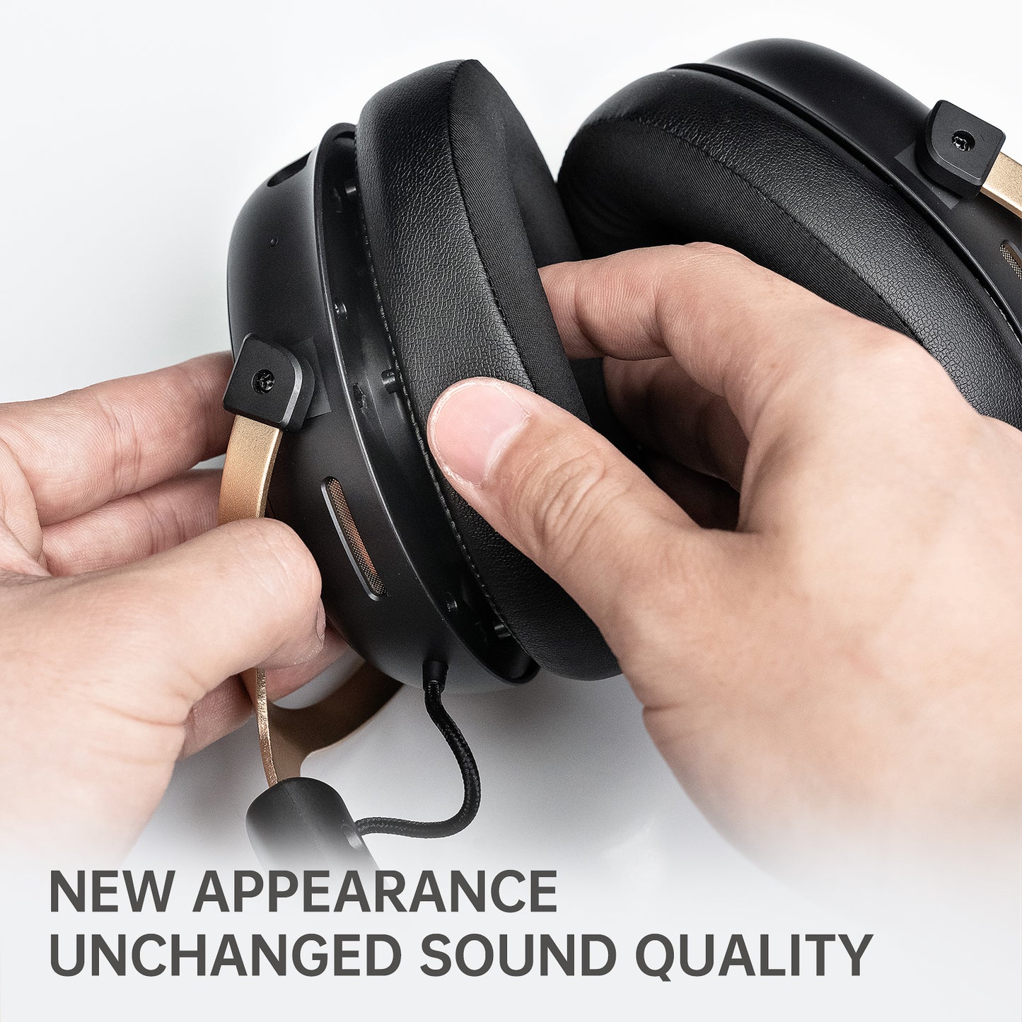 Original Earmuffs For iKF V11 Max Headphones Easy Replacement Earpads Soft Leather White and Black