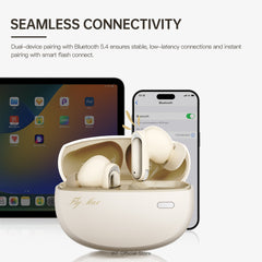 iKF Fly Max Wireless Earbuds Active Noise Cancelling Bluetooth Earphones In Ear ENC Built-in Mic IPX4 Waterproof Multi-point Connect