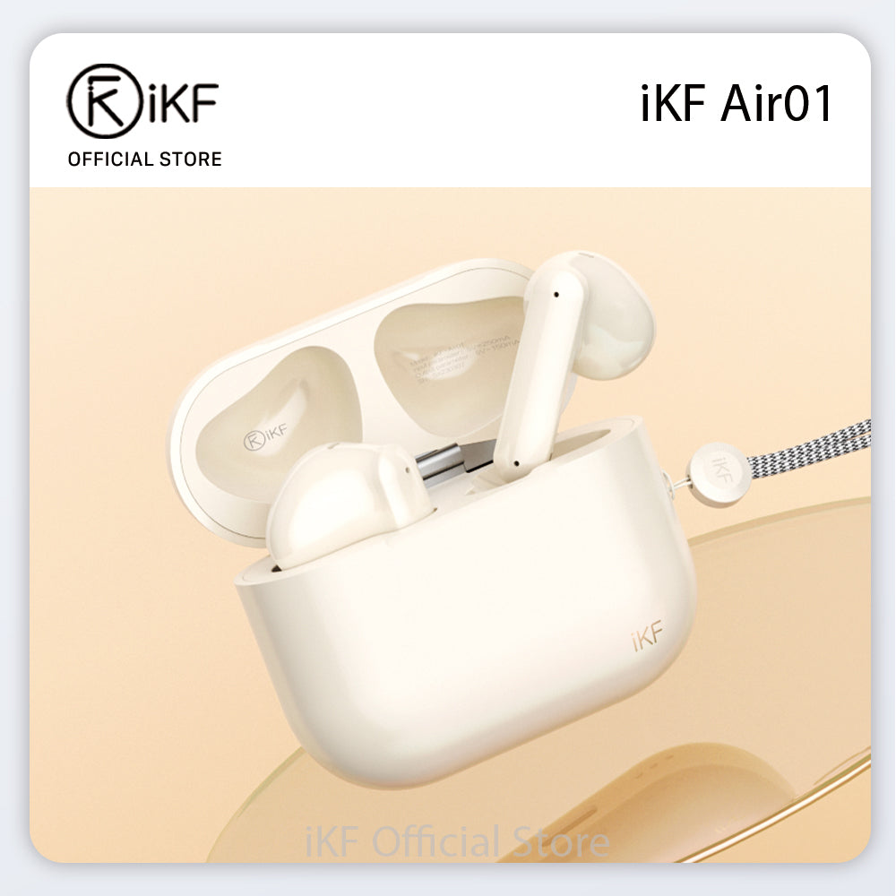 iKF Air01 Bluetooth Earbuds Wireless AI Noise Cancellation HiFi Sound Bluetooth V5.3,30 Hours Of Sustained Exercise And Playtime,Ultra Long Standby In-Ear Earphone