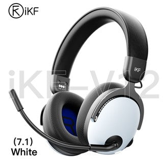 Auriculares para juegos iKF V12 con cable y sonido envolvente 7.1, compatibles con Windows y PC.
