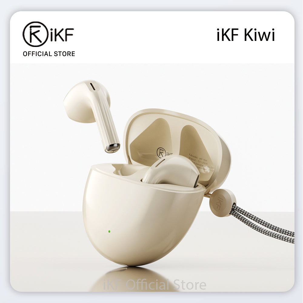 iKF Kiwi Mini Bluetooth Earbuds Wireless Sports 25 Battery Life, ENC Clear Call Semi-In-Ear Earphone