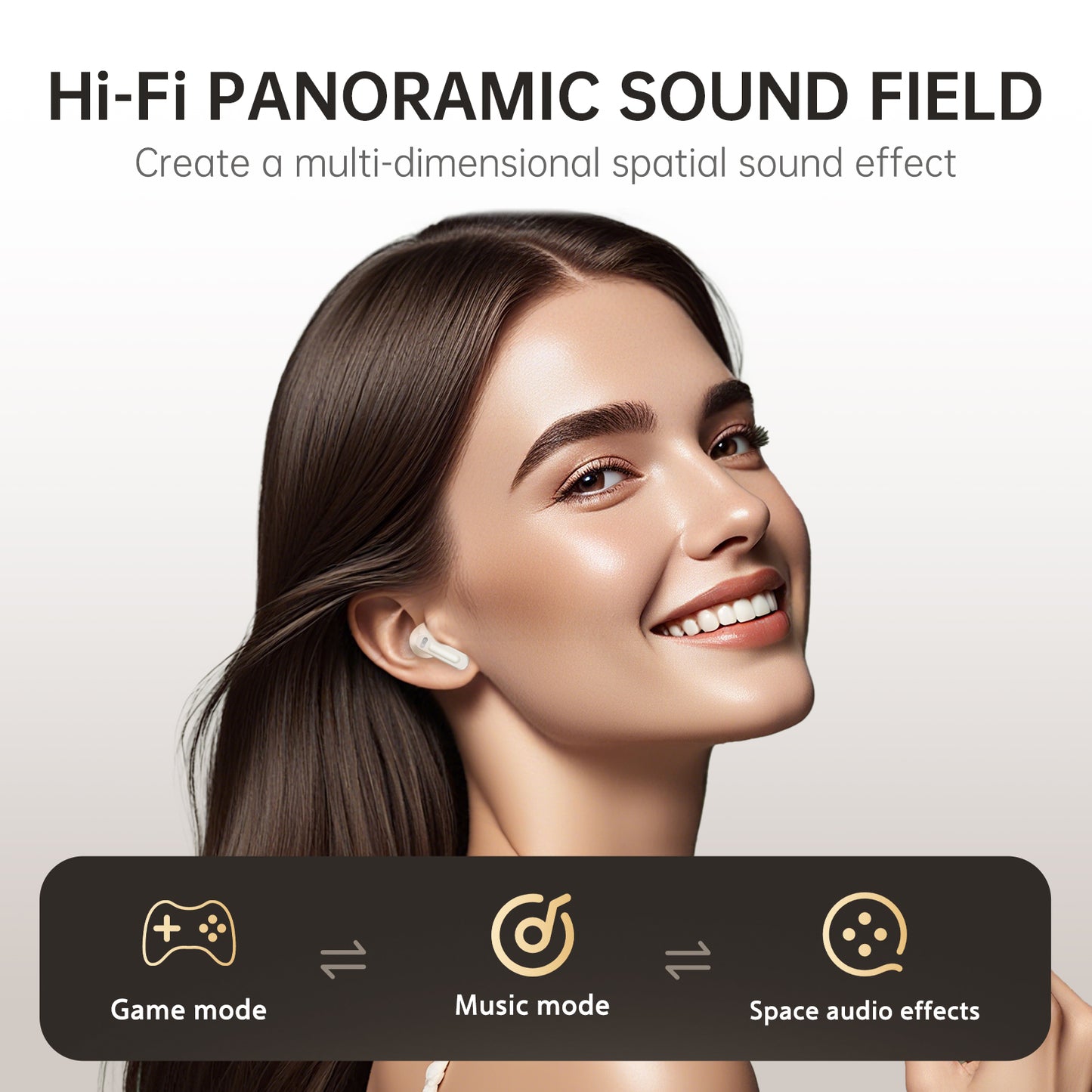 iKF Air01 New version Wireless Bluetooth Earphones Dual Channel Low Latency Panoramic Sound Field Smart multi-point connection