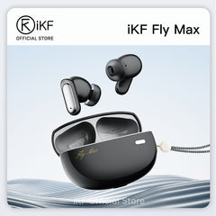 iKF Fly Max Wireless Earbuds Active Noise Cancelling Bluetooth Earphones In Ear ENC Built-in Mic IPX4 Waterproof Multi-point Connect