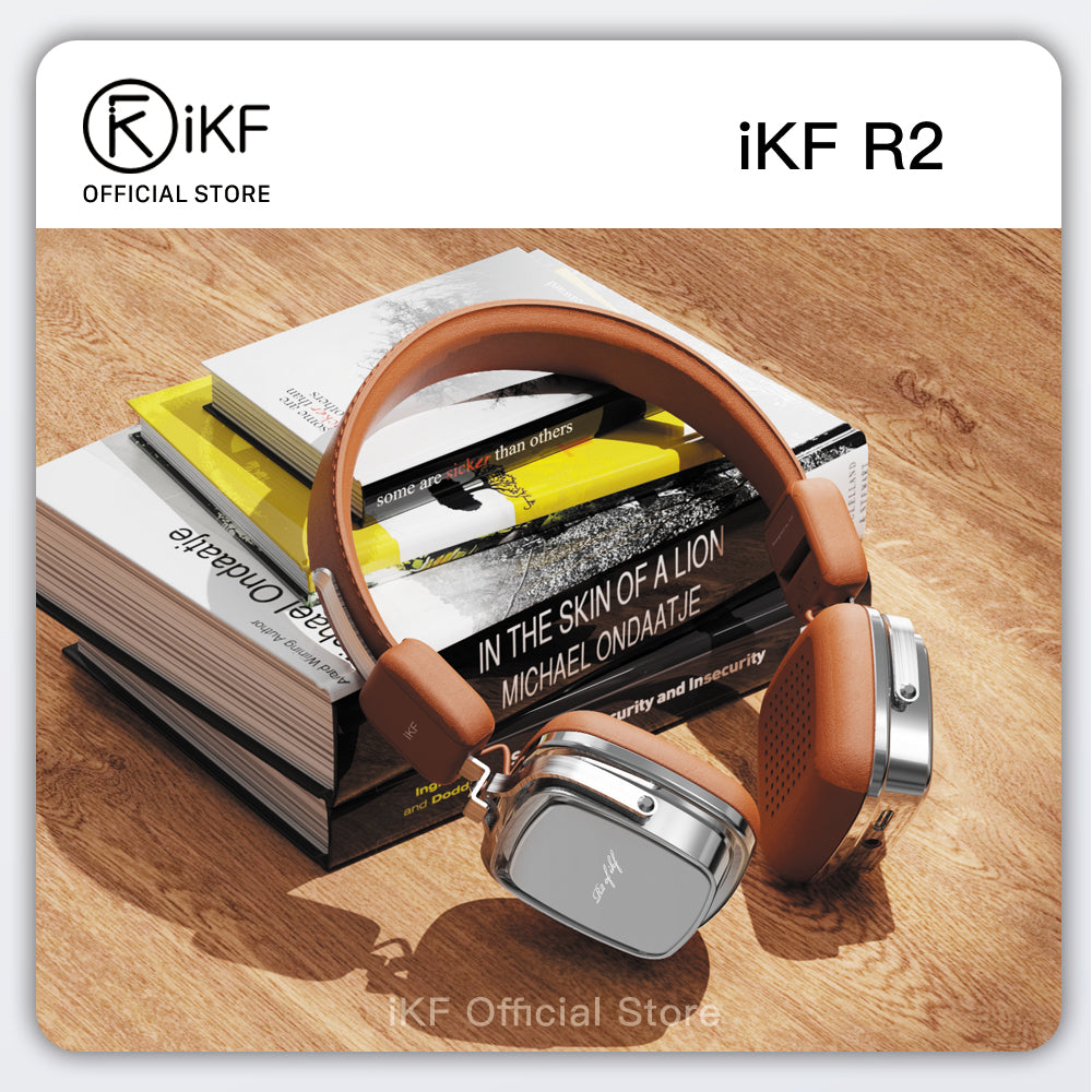 iKF R2 Wireless Retro Headphones Bluetooth ENC HiFi Sound Quality,60 Hours of Battery Life Listen to Music Game Mode ,Throwback Design OOTD Supports Wired/wireless