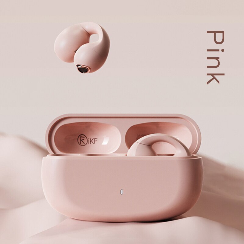iKF Venus Air Conduction Earphone Ear Clip Wireless Earbuds Call Noise Reduction,48hours Playback Time,Sports Earphone,Suitable For Android/iOS