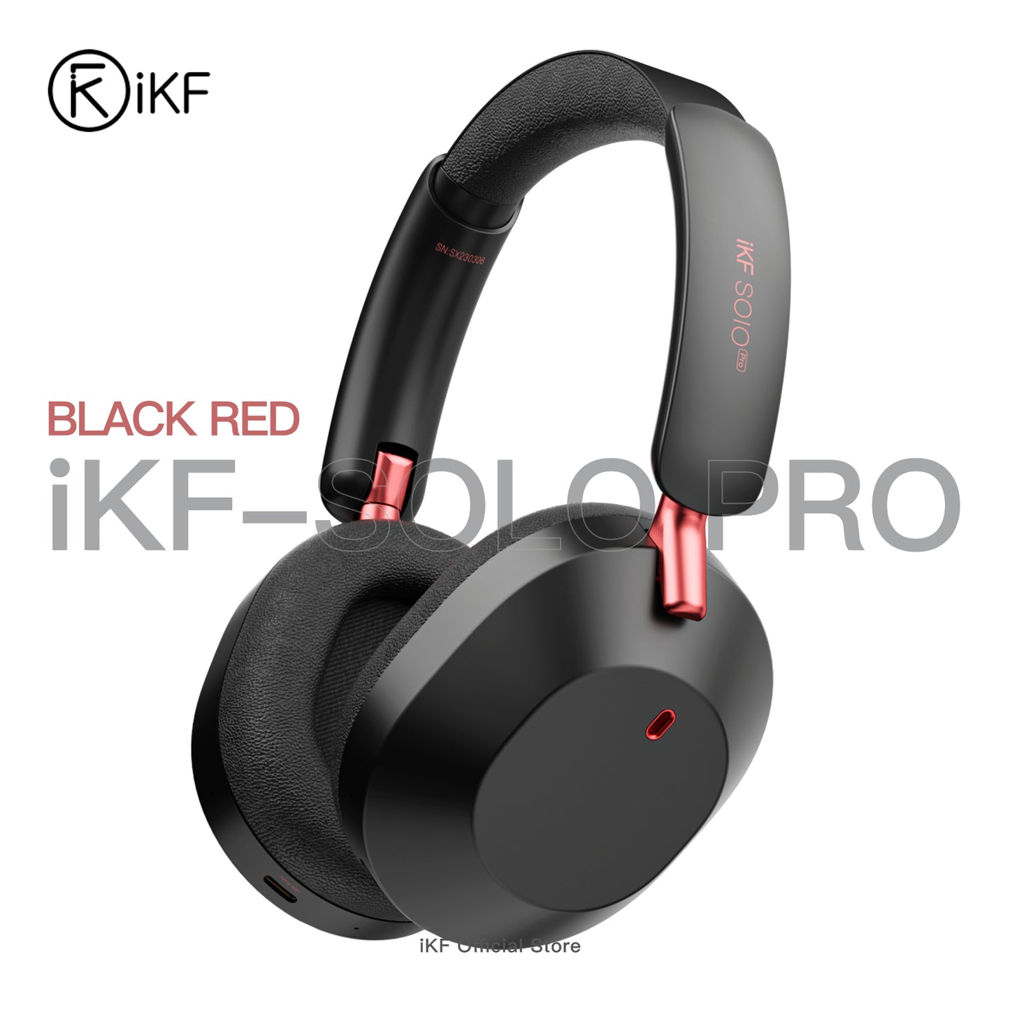iKF Solo Pro Wireless Bluetooth Headphones with Advanced Adaptive ANC, Spatial Audio, HiFi Sound Quality, Long Battery Life, Transparent Mode, and Customizable Settings via App