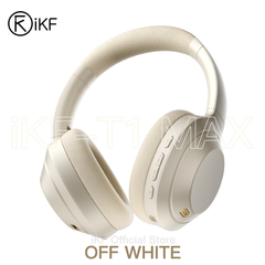 iKF T1 Max Wireless & Wired Active Noise Cancelling Headphones, Bluetooth Over-Ear Hi-Fi Stereo Headset with Deep Bass, Multi-Point Connection, iKF APP Support, Comfortable Protein Earpads, 100H Playtime, Built-in Mic