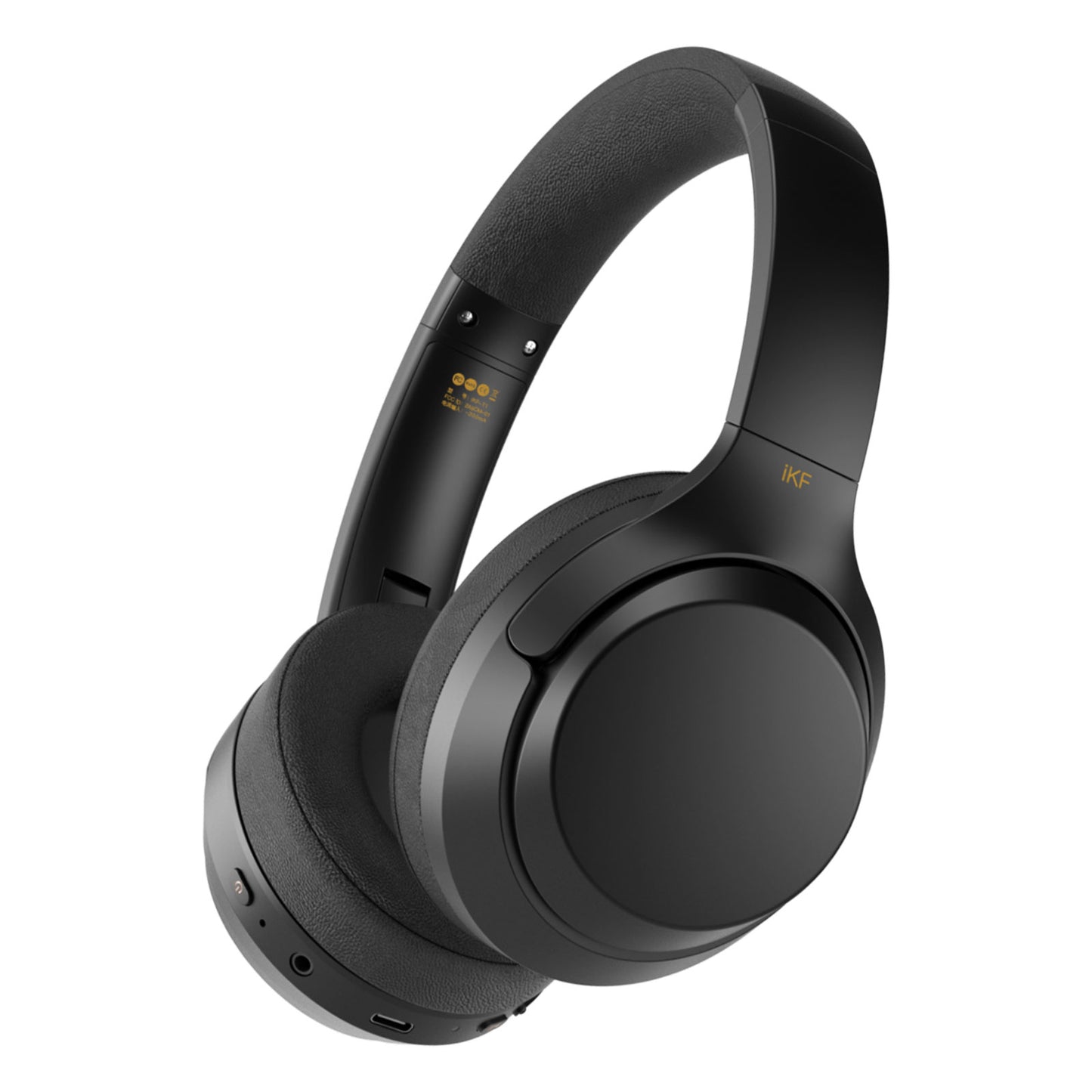 iKF T1 Pro Wireless Bluetooth Headphones Over Ear Wired Headset Built in Mic AUX Cable 100 Hours Play time Noise Reduction Stereo Sound Bass Type-C Charging for Online Class Game Sport Compatible with iOS and Android