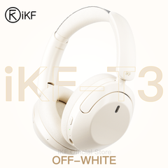 iKF T3 Wireless Over Ear Active Noise Cancellation Wireless Headphones Built in Mic 125H Playback for iOS Andriod Workout
