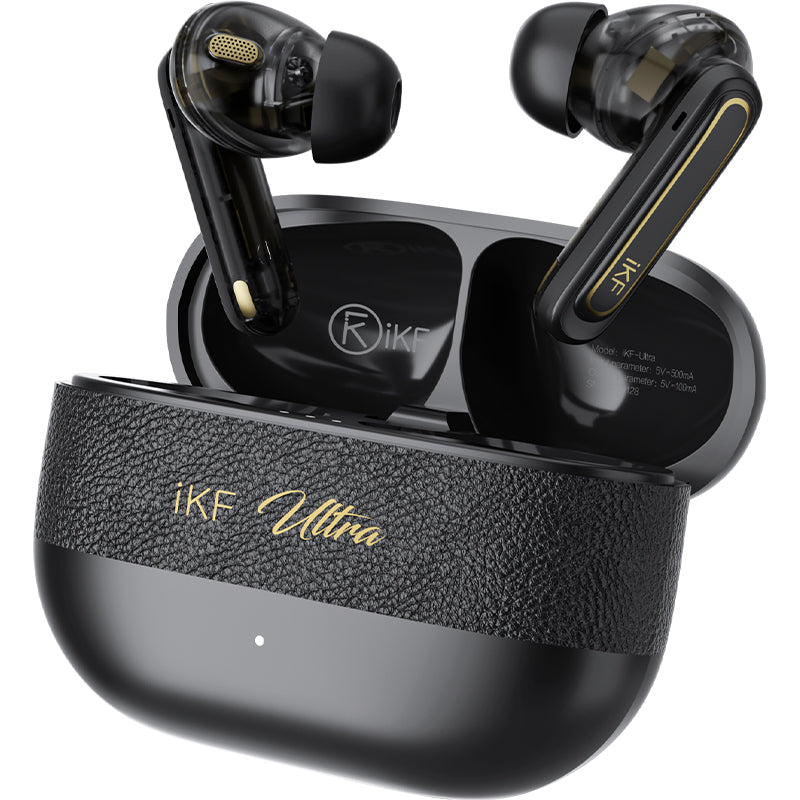 iKF Ultra Wireless Earbuds Active Noise Reducation HiFi Sound Dual-Decive Connection ENC Call Reducation Game Mode