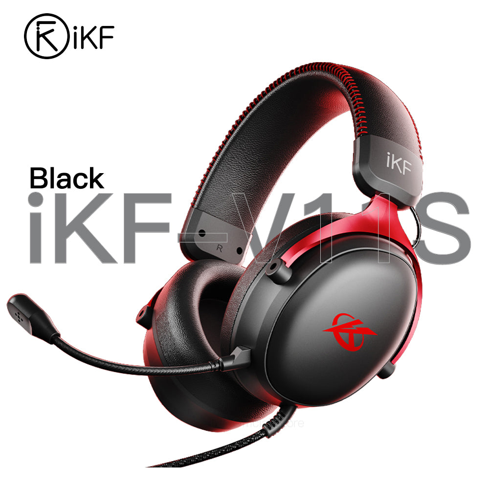 iKF V11 Pro Wireless 2.4G Bluetooth Headphones Gaming Wired Headset 125H Playtime 3.5mm for iOS/Android PC