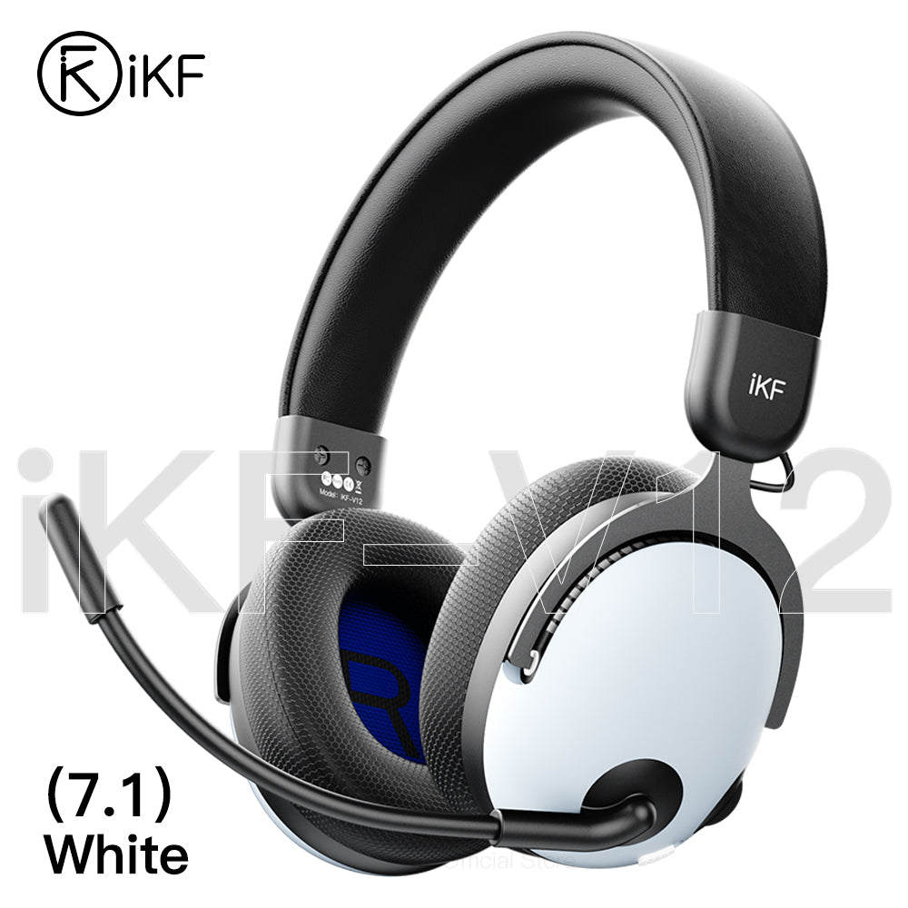 iKF V12 Gaming Headset Wired Over-Ear Headphones for 7.1 Surround Sound Compatible with Win/ PC