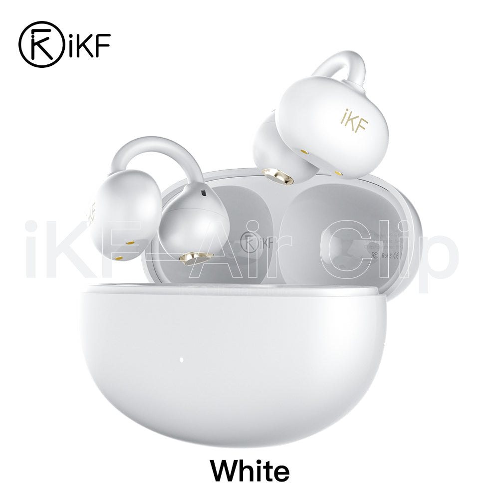iKF Air Clip Open-Ear TWS Earbuds Wireless Air Conduction Earphones Sports Ear Clips ENC Calling Reducation DT6.0
