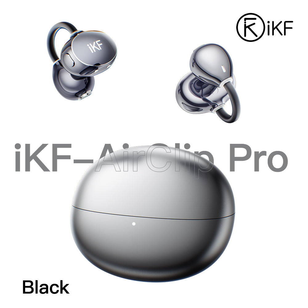 iKF Airclip Pro Open Ear Wireless Earbuds Bluetooth 6.0 Earphones - Panoramic Sound Spatial Audio - Water and Dust Resistant - 60-hour Marathon Battery Life