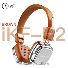 iKF R2 Wireless Retro Headphones Bluetooth V 5.4 ENC HiFi Sound Quality,60 Hours of Battery Life Listen to Music Game Mode ,Throwback Design OOTD Supports Wired/wireless
