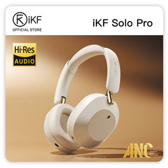 iKF Solo Pro Wireless Bluetooth Headphones with Advanced Adaptive ANC, Spatial Audio, HiFi Sound Quality, Long Battery Life, Transparent Mode, and Customizable Settings via App