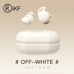 iKF Sun Invisible Sleep Earbuds Wireless Earphones Smallest Lightest Tiny Noise Cancelling Ear Buds for Sleeping Quiet-Comfort Mini Sleepbuds Bluetooth 5.3 Hidden Headphones for Side Sleepers/Work