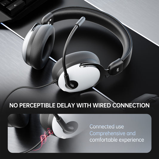 iKF V12 Gaming Headset Wired Over-Ear Headphones for 7.1 Surround Sound Compatible with Win/ PC