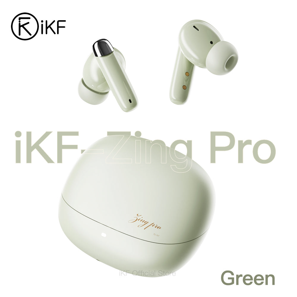 iKF Zing Pro Wireless Earbuds Advanced -55dB Hybrid Active Noise Cancelling, HiFi Sound LDAC Lossless Audio for iOS/Andriod