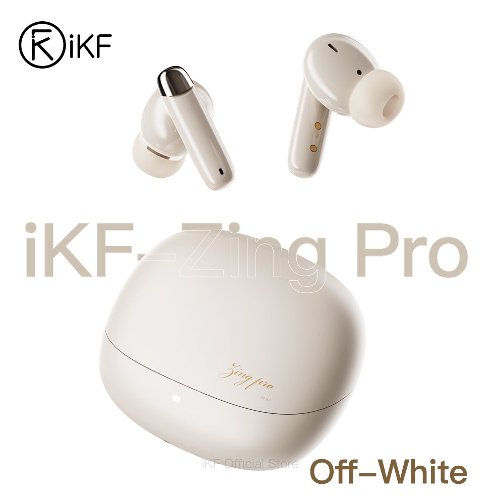 iKF Zing Pro Wireless Earbuds Advanced -55dB Hybrid Active Noise Cancelling, HiFi Sound LDAC Lossless Audio for iOS/Andriod