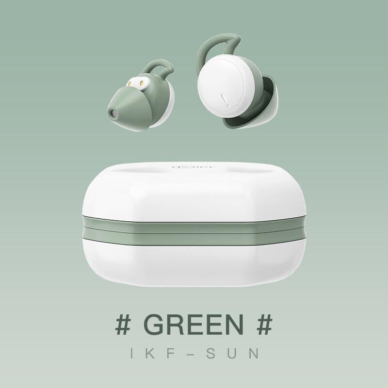 iKF Sun Invisible Sleep Earbuds Wireless Earphones Smallest Lightest Tiny Noise Cancelling Ear Buds for Sleeping Quiet-Comfort Mini Sleepbuds Bluetooth 5.3 Hidden Headphones for Side Sleepers/Work