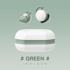 iKF Sun Invisible Sleep Earbuds Wireless Earphones Smallest Lightest Tiny Noise Cancelling Ear Buds for Sleeping Quiet-Comfort Mini Sleepbuds Bluetooth 5.3 Hidden Headphones for Side Sleepers/Work