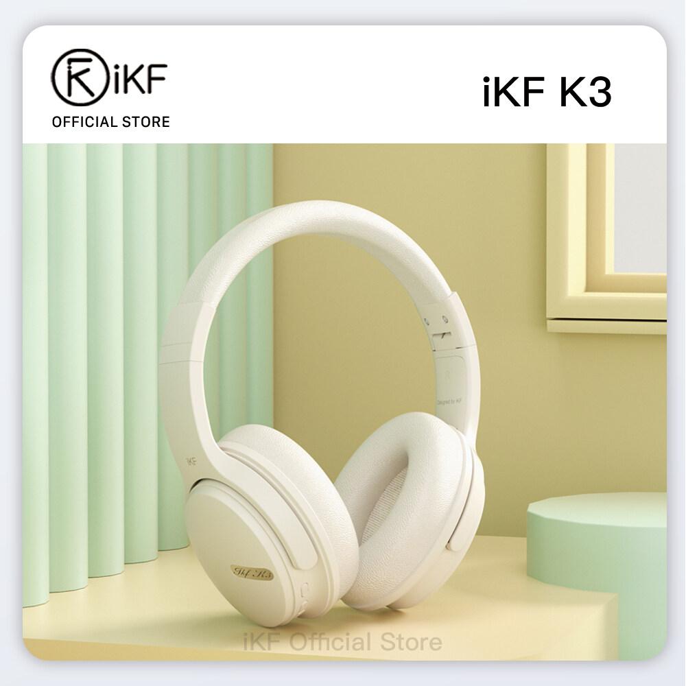 iKF K3 Bluetooth Over Ear Headphone Wireless Wired Headset Built in Mic AUX Cable 50 Hours Play time Noise Reduction Stereo Sound Bass Type-C Charging for Online Class Game Sport Compatible with iOS and Android