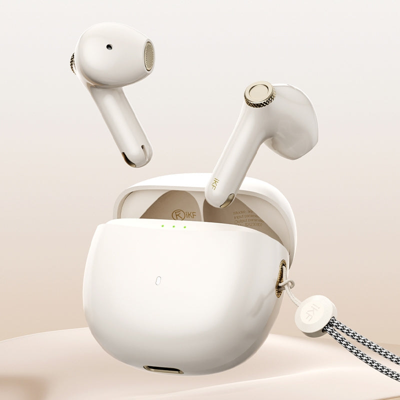 iKF Find Max6 Wireless Earbuds ,Qualcomm Chip ,Adaptive Noise Cancelling ,36 hours ,6 Mic Bluetooth 5.3 Earphones for iOS and  Android