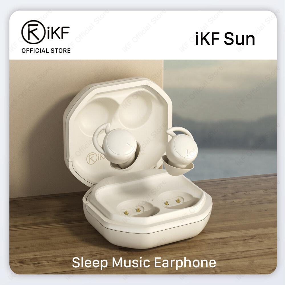 iKF Sun Invisible Sleep Earbuds Wireless Earphones Smallest Lightest Tiny Noise Cancelling Ear Buds for Sleeping Quiet-Comfort Mini Sleepbuds Bluetooth 5.3 Hidden Headphones for Side Sleepers/Work