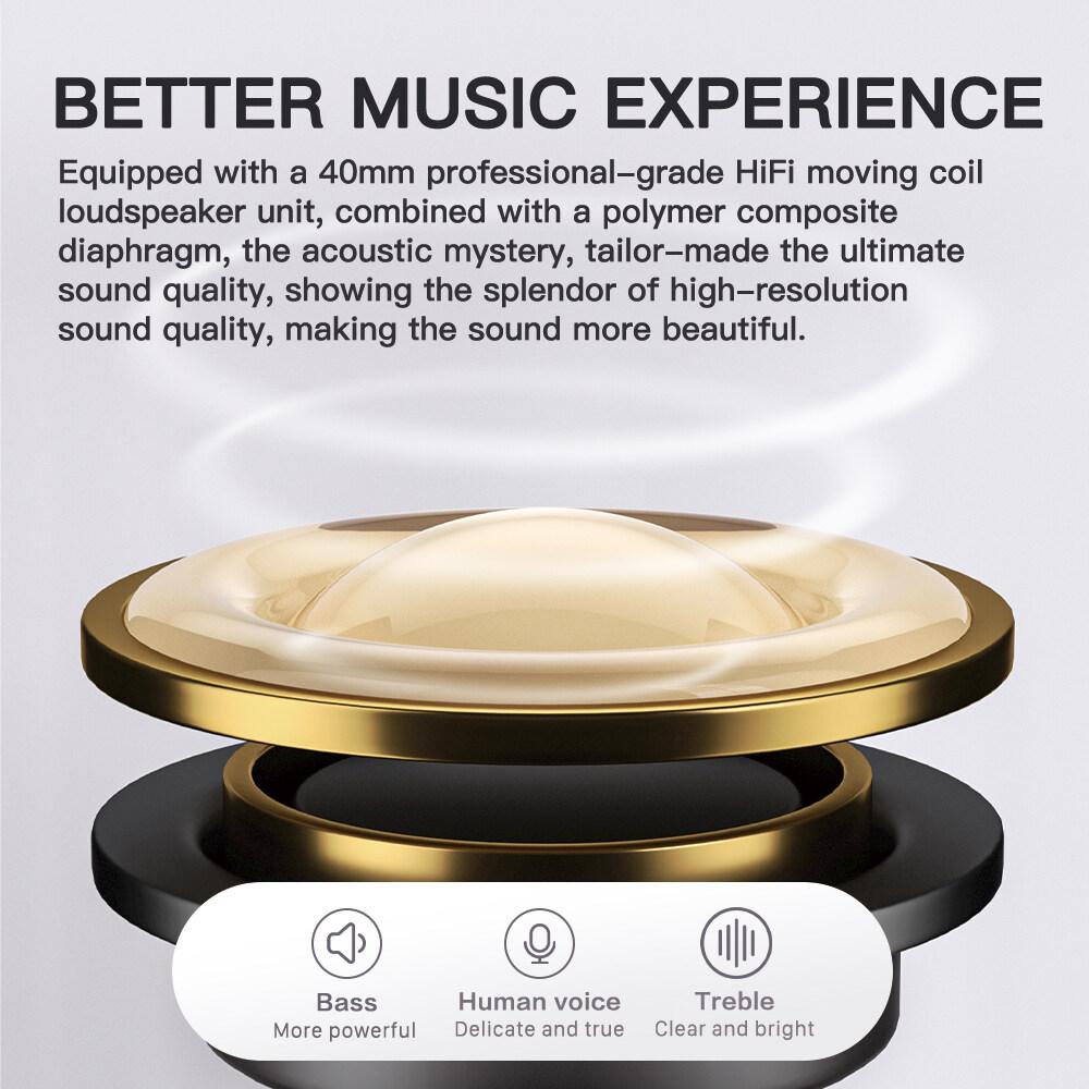 iKF K2 Bluetooth Wireless Headphone Power Bass Stereo Sound with Microphone Wired Headset Gaming Mode 50 hours Play Time for online class
