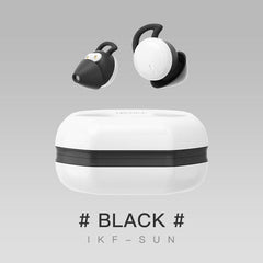 iKF Sun Invisible Sleep Earbuds Wireless Earphones Smallest Lightest Tiny Noise Cancelling Ear Buds for Sleeping Quiet-Comfort Mini Sleepbuds Bluetooth 5.3 Hidden Headphones for Side Sleepers/Work