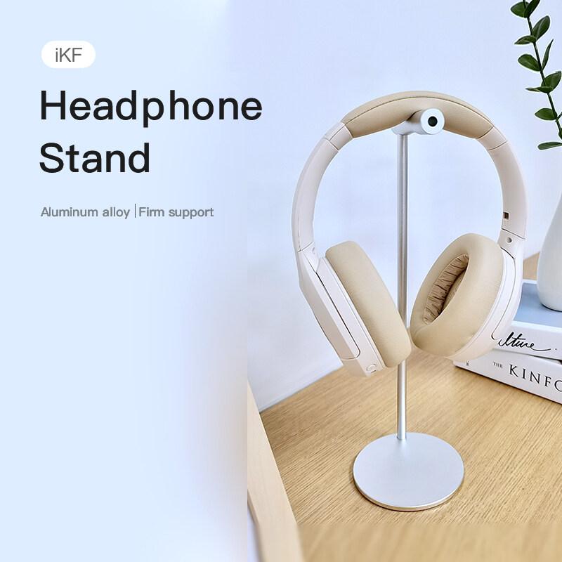 iKF Headphone Stand Holder Universal Aluminum Alloy Gaming Headset Support Desk Headphone Display Rack Hanger