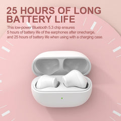 iKF Mini4 Wireless Earbuds Earphones Bluetooth 5.3 Noise Reduction Semi-in-ear Stereo Gaming Headset Long battery life TWS Headphones for Sport Multi-color optional Small Size Comfortable