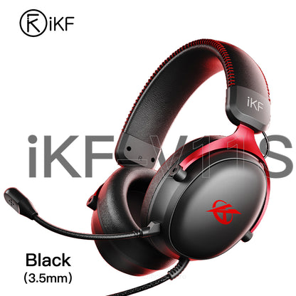 iKF V11S Wired Headphones Gaming Headset 7.1 Surround Sound Effect 3.5mm and USB for iOS/Android PC