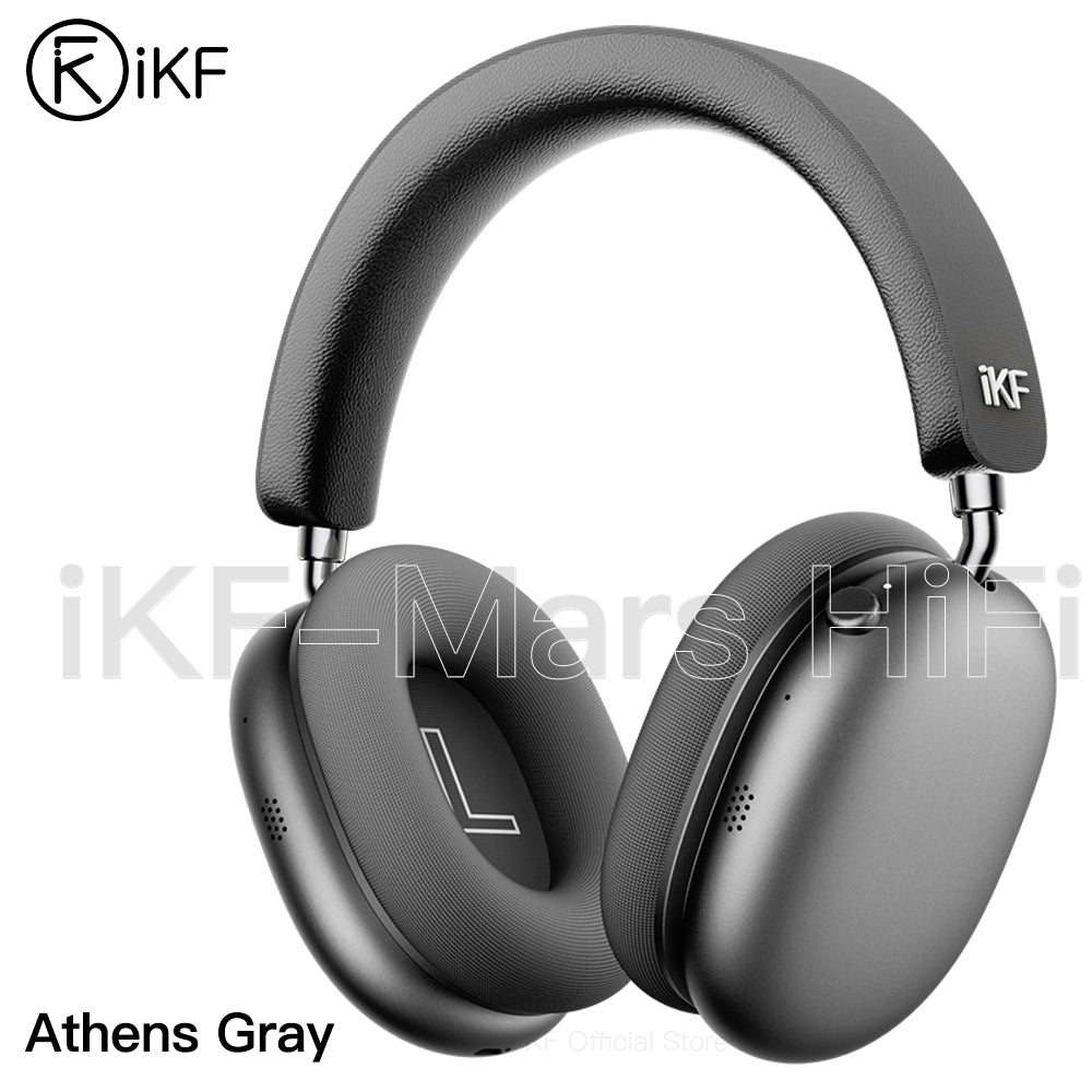 iKF Mars Wireless Bluetooth Headphones Quad-Speaker 40mm+20mm, 58dB Adaptive ANC, Hi-Res LDAC, 360° Spatial Audio, 140H Battery, 30ms Low Latency, Dual Device Connection