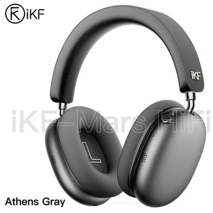iKF Mars Wireless Bluetooth Headphones Quad-Speaker 40mm+20mm, 58dB Adaptive ANC, Hi-Res LDAC, 360° Spatial Audio, 140H Battery, 30ms Low Latency, Dual Device Connection