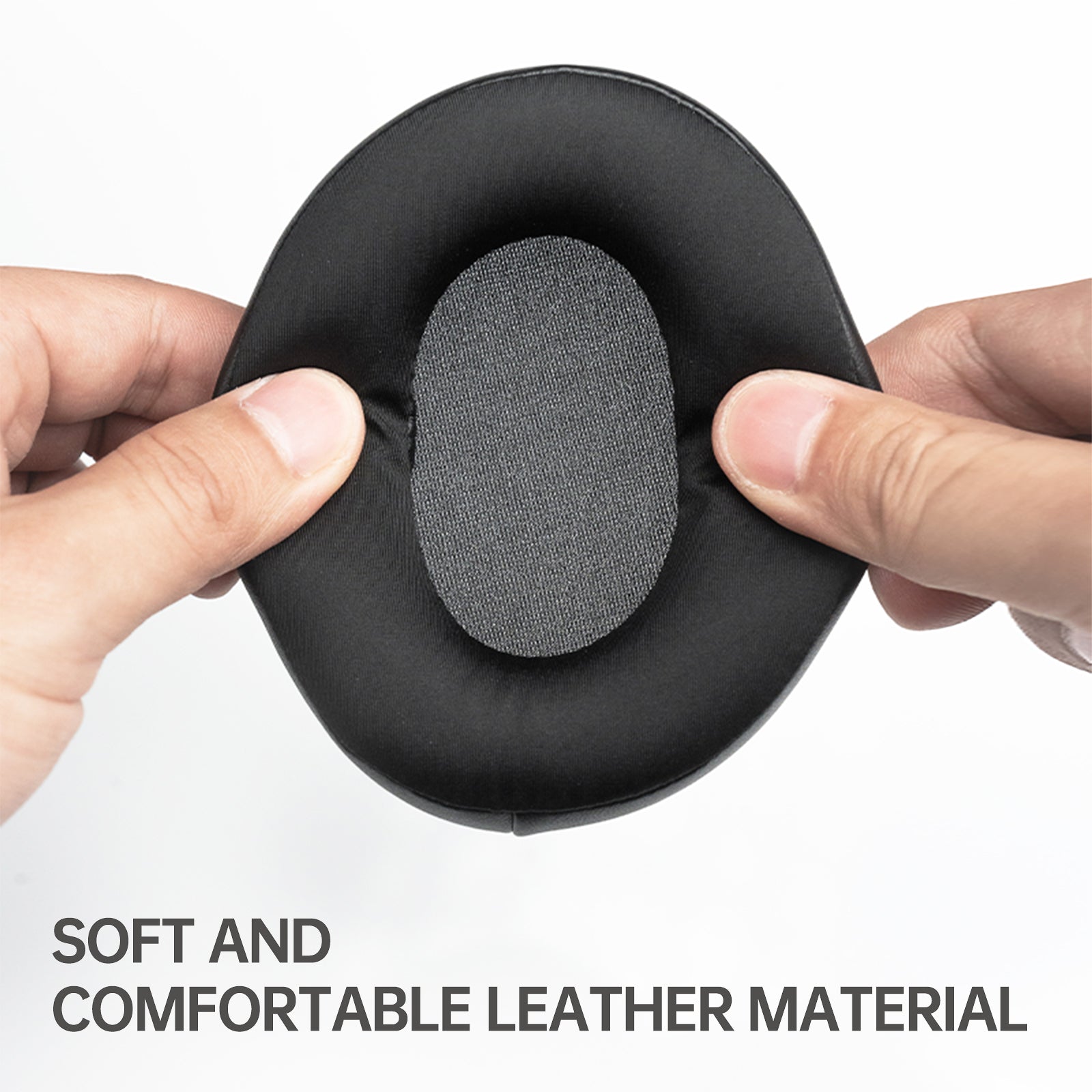 Original Earmuffs For iKF V11 Max Headphones Easy Replacement Earpads Soft Leather White and Black