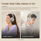 iKF T3 Pro Adaptive ANC Bluetooth Headphones, 52dB Noise Cancelling, 40mm Silk Composite Drivers, 5-Mic ENC, NFC Fast Pairing, Hi-Res Certified, 125H Playtime, Bluetooth 5.4, 35ms Low-Latency Gaming Mode - Starlight White, Silver Moon, Wild Green
