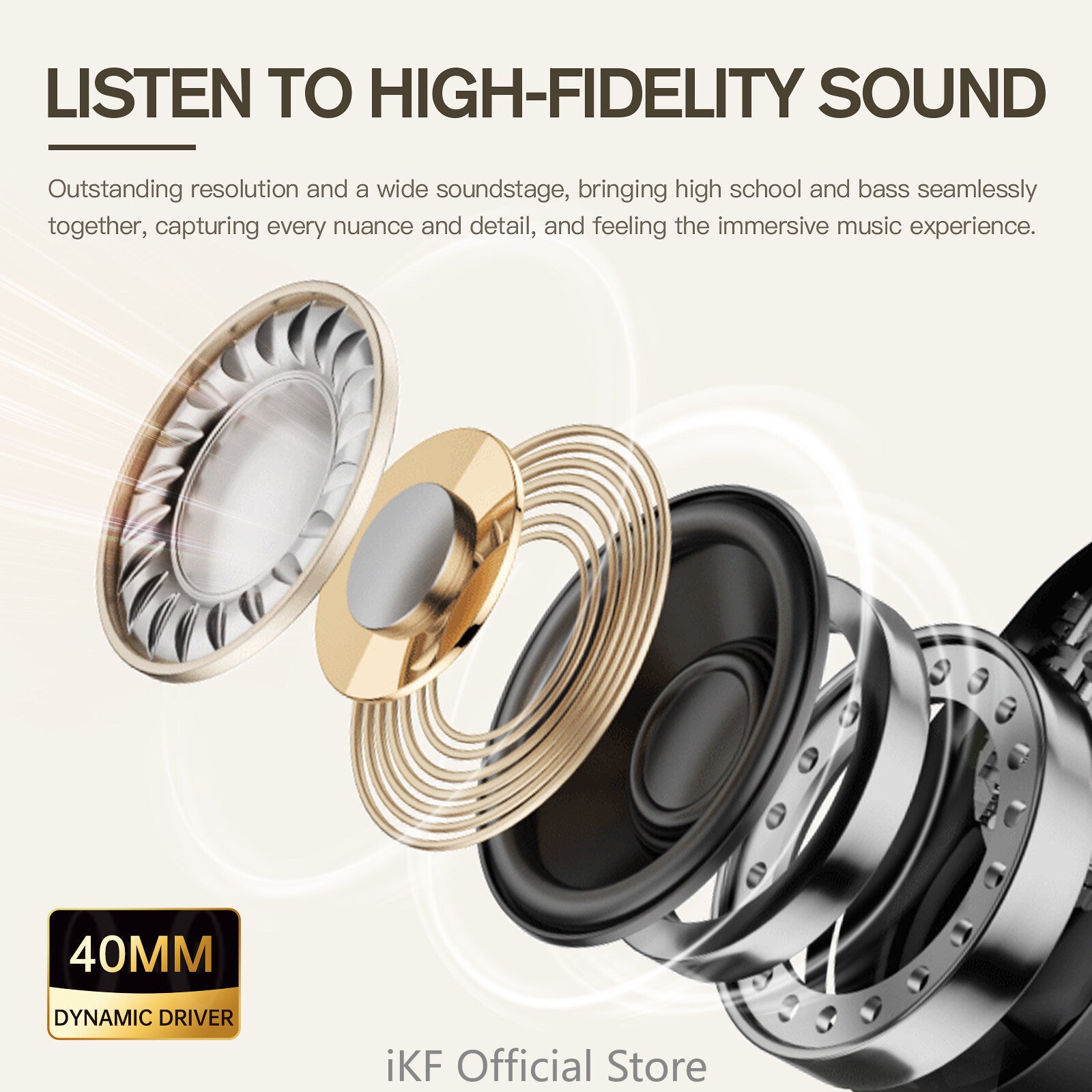 iKF F1 Open Ear True Wireless Earphones Bluetooth OWS Sport ENC Earbuds With Mic IP67 Waterproof HiFi Sound