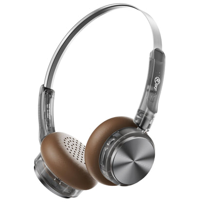 iKF R1 Explorer Clear Retro Wireless Bluetooth Headphones, 90H Playtime, Hi-Res Audio, Comfort Fit, ENC Call Noise Cancelling, Metal Design, 360° Spatial Sound, Dual Device Connect, Travel, Silver
