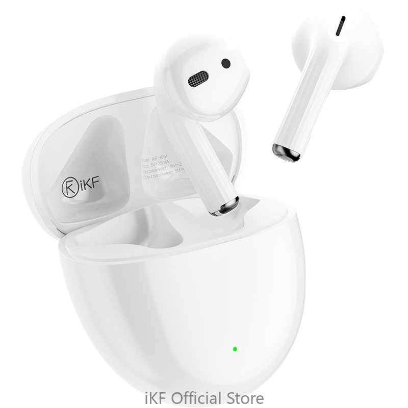 Auriculares inalámbricos iKF Kiwi Mini con Bluetooth, deportivos, con batería de 25 mAh y llamadas claras ENC. Auriculares semiinternos.