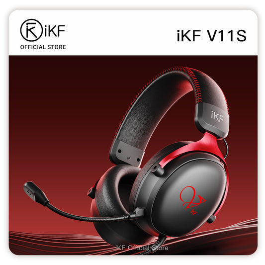 iKF V11S  Wired Headphones Gaming Headset 7.1 Surround Sound Effect 3.5mm and USB for iOS/Android PC