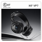 iKF VP7 High-Resolution Over-Ear Studio Monitor Headphones with 60mm Dynamic Driver for Professional Audio
