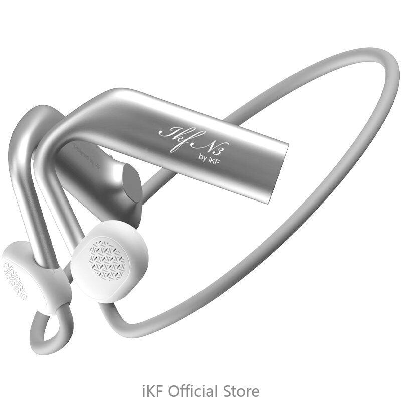 iKF N3 Open Air Conduction Bluetooth Headset Directional Sound DS3.0 Bluetooth V5.3 ,ENC Clear call,30 Battery Life Ear Hanging Suitable Forfitness/Hiking/Cycling Outdoor Sports Headphone